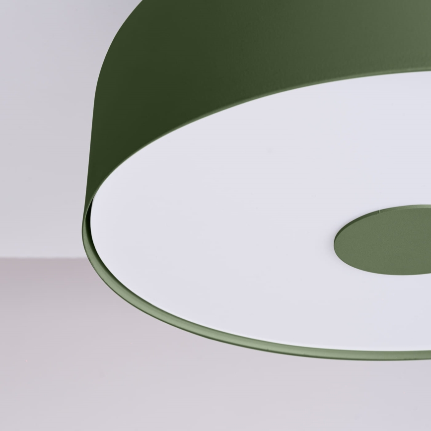 Stropné svietidlo OMIQ 4xE27/15W/230V pr. 30 cm zelené