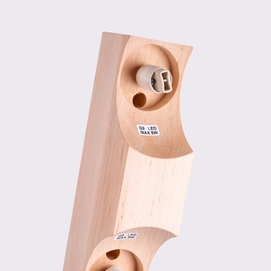 Stropné svietidlo BULBO 2xG9/8W/230V buk/biela
