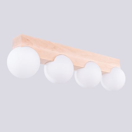 Stropné svietidlo BULBO 4xG9/8W/230V buk/biela