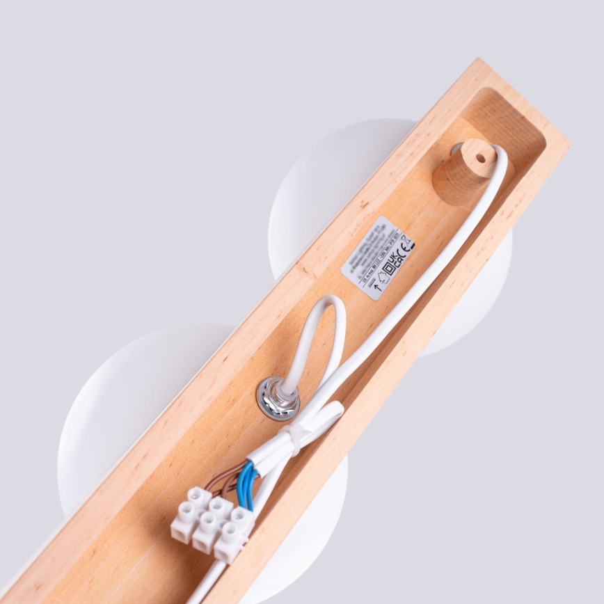 Stropné svietidlo BULBO 4xG9/8W/230V buk/biela