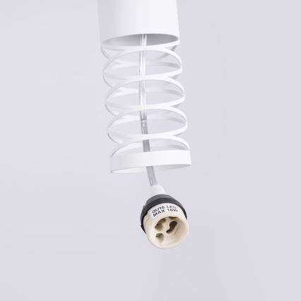 Luster na lanku LAMI 3xGU10/10W/230V biela