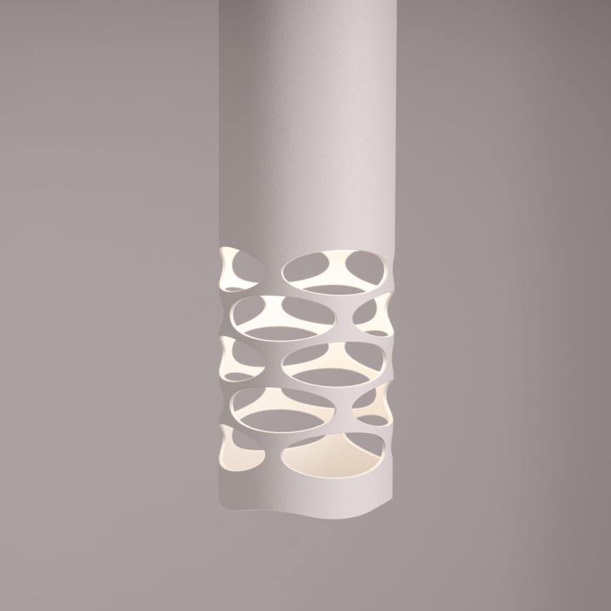 Luster na lanku LIRO 1xGU10/10W/230V biela