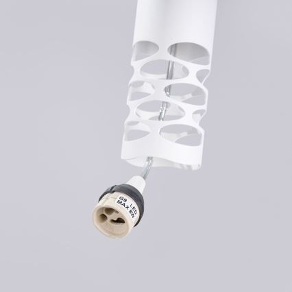 Luster na lanku LIRO 2xGU10/10W/230V biela