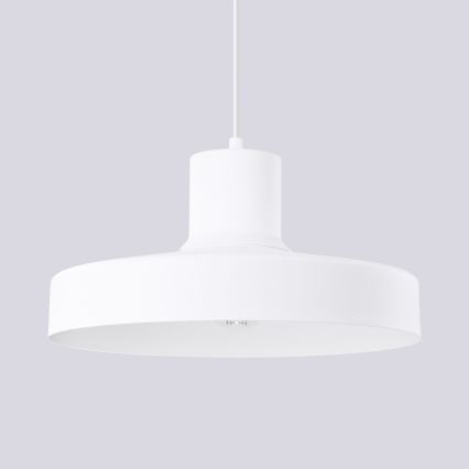 Luster na lanku BILO 1xE27/15W/230V pr. 35 cm biela