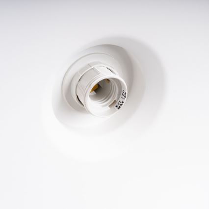 Luster na lanku BILO 1xE27/15W/230V pr. 35 cm biela