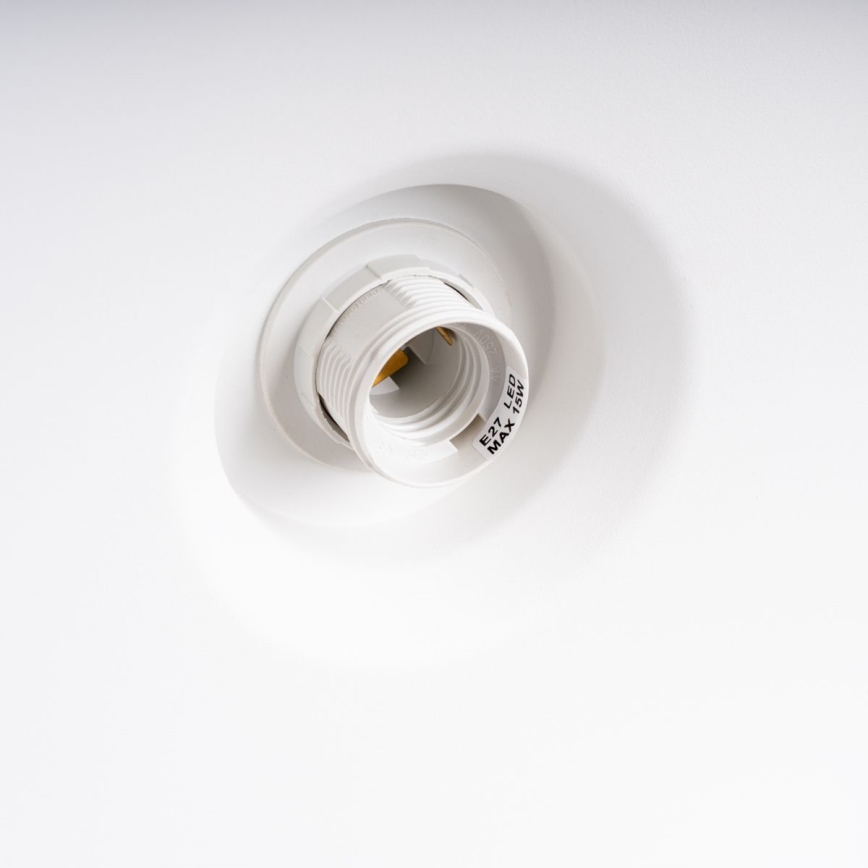 Luster na lanku BILO 1xE27/15W/230V pr. 35 cm biela