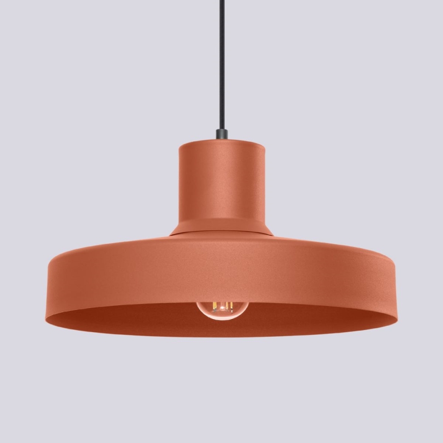 Luster na lanku BILO 1xE27/15W/230V pr. 35 cm oranžová
