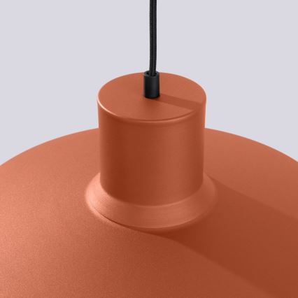 Luster na lanku BILO 1xE27/15W/230V pr. 35 cm oranžová