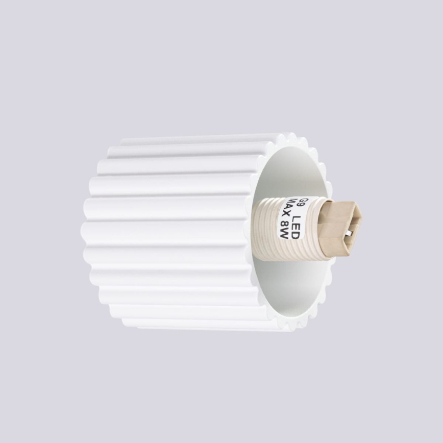 Kúpeľňové nástenné svietidlo HALO 1xG9/8W/230V pr. 12 cm IP44 biela