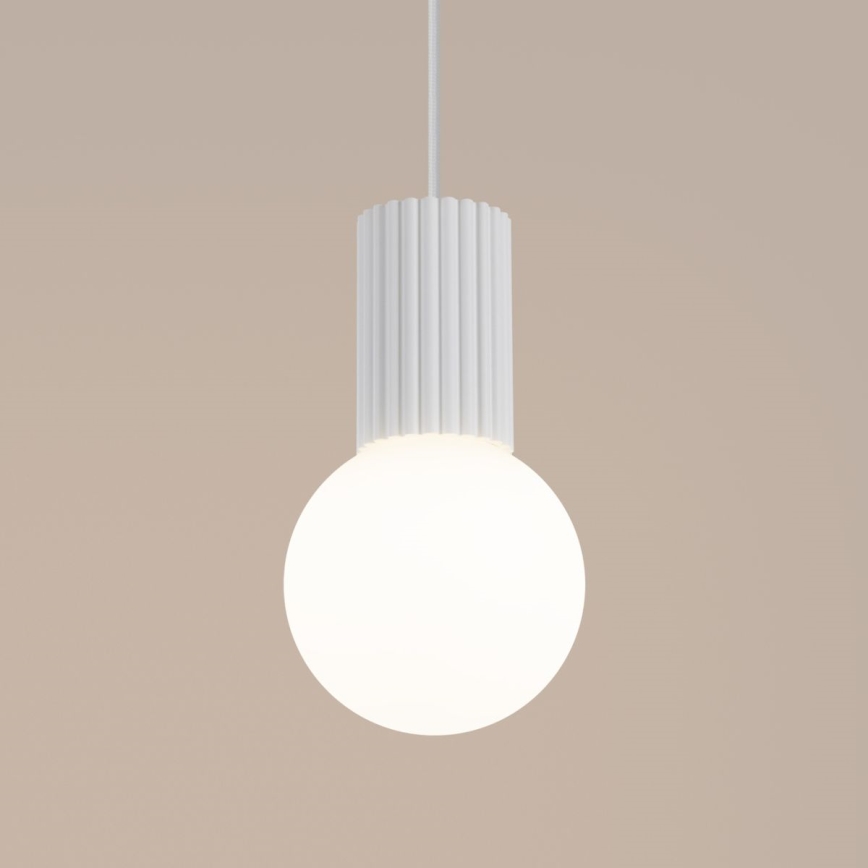 Luster na lanku HALO 1xG9/8W/230V pr. 12 cm biela