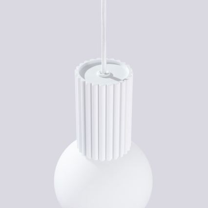 Luster na lanku HALO 1xG9/8W/230V pr. 12 cm biela