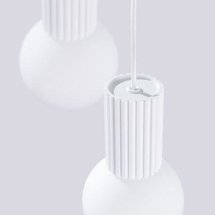 Luster na lanku HALO 3xG9/8W/230V pr. 25 cm biela