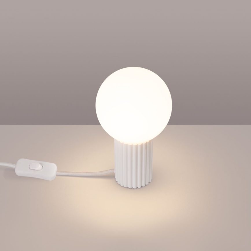 Stolná lampa HALO 1xG9/8W/230V pr. 12 cm biela