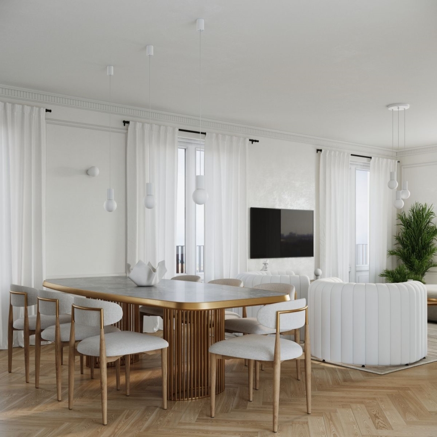 Stolná lampa HALO 1xG9/8W/230V pr. 12 cm biela
