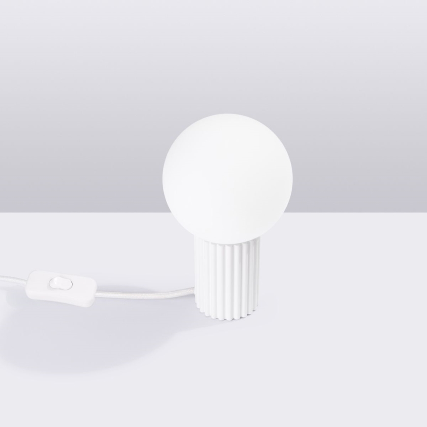 Stolná lampa HALO 1xG9/8W/230V pr. 12 cm biela