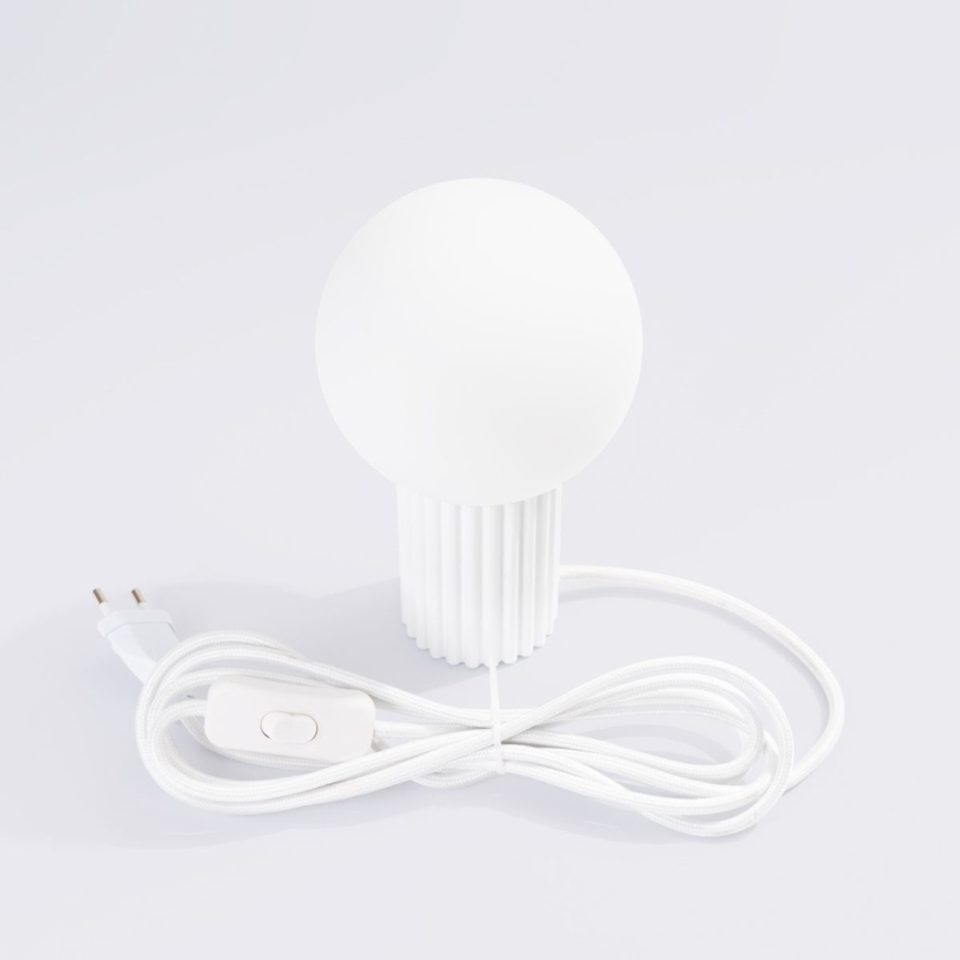 Stolná lampa HALO 1xG9/8W/230V pr. 12 cm biela