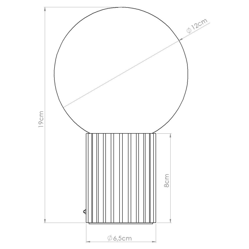 Stolná lampa HALO 1xG9/8W/230V pr. 12 cm biela