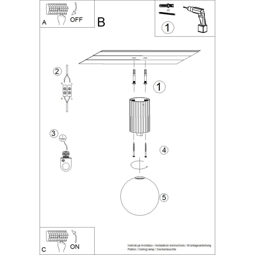 Kúpeľňové stropné svietidlo HALO 1xG9/8W/230V pr. 12 cm IP44 čierna