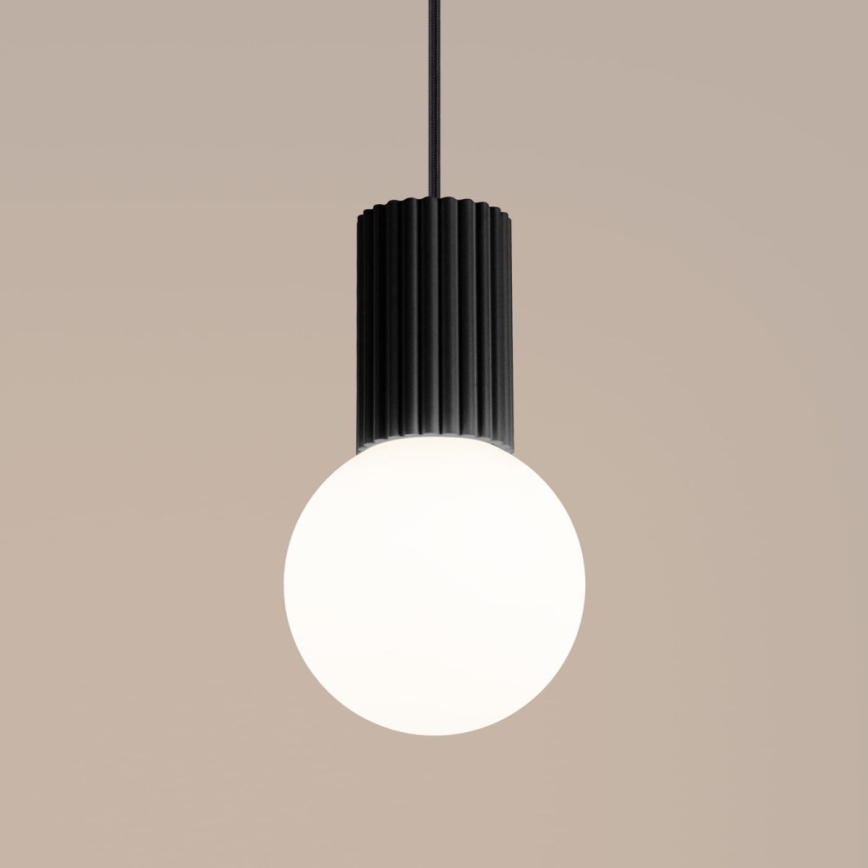 Luster na lanku HALO 1xG9/8W/230V pr. 12 cm čierna