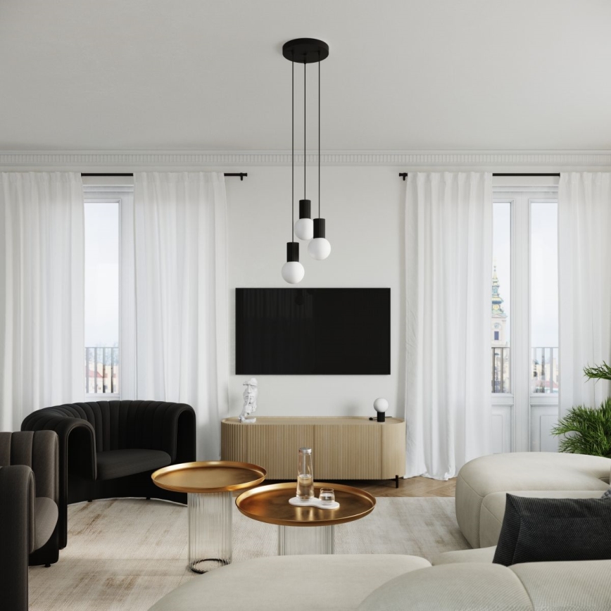 Stolná lampa HALO 1xG9/8W/230V pr. 12 cm čierna