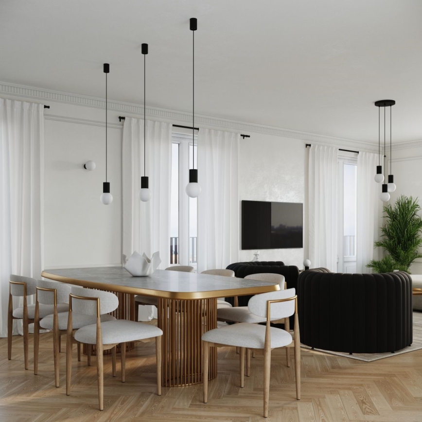 Stolná lampa HALO 1xG9/8W/230V pr. 12 cm čierna
