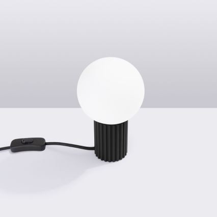 Stolná lampa HALO 1xG9/8W/230V pr. 12 cm čierna