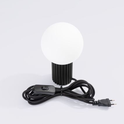 Stolná lampa HALO 1xG9/8W/230V pr. 12 cm čierna