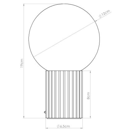 Stolná lampa HALO 1xG9/8W/230V pr. 12 cm čierna