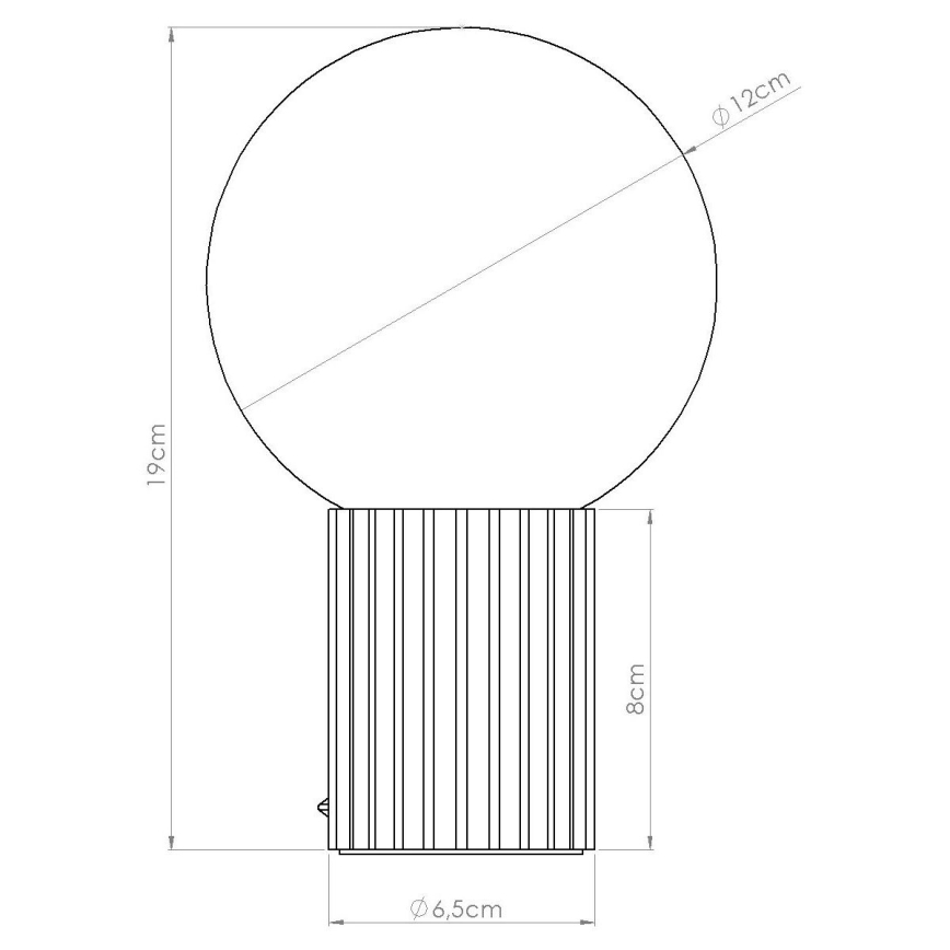 Stolná lampa HALO 1xG9/8W/230V pr. 12 cm čierna