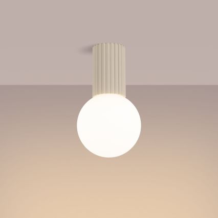 Kúpeľňové stropné svietidlo HALO 1xG9/8W/230V pr. 12 cm IP44 krémová