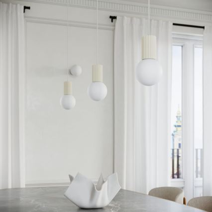 Luster na lanku HALO 1xG9/8W/230V pr. 12 cm krémová