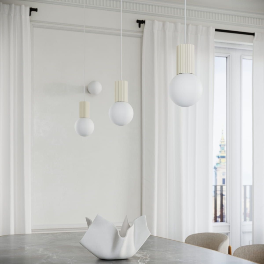 Luster na lanku HALO 1xG9/8W/230V pr. 12 cm krémová