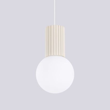Luster na lanku HALO 1xG9/8W/230V pr. 12 cm krémová