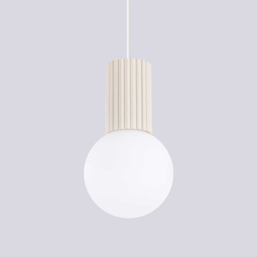Luster na lanku HALO 1xG9/8W/230V pr. 12 cm krémová