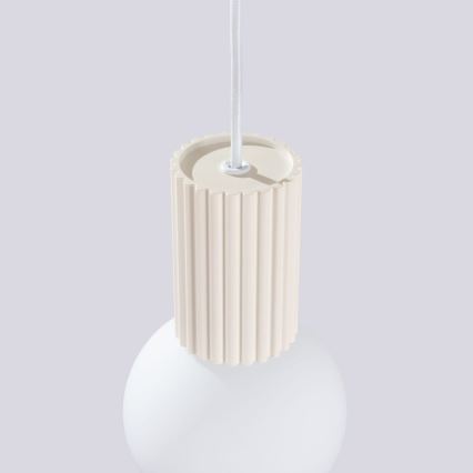 Luster na lanku HALO 1xG9/8W/230V pr. 12 cm krémová