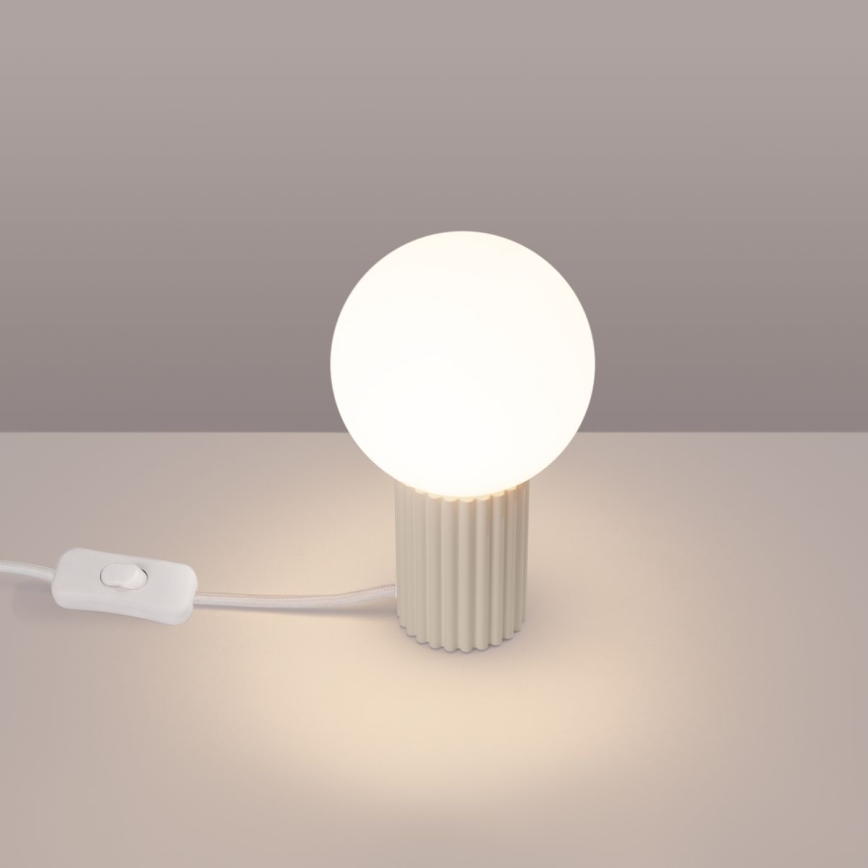 Stolná lampa HALO 1xG9/8W/230V pr. 12 cm krémová