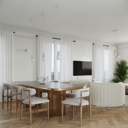 Stolná lampa HALO 1xG9/8W/230V pr. 12 cm krémová