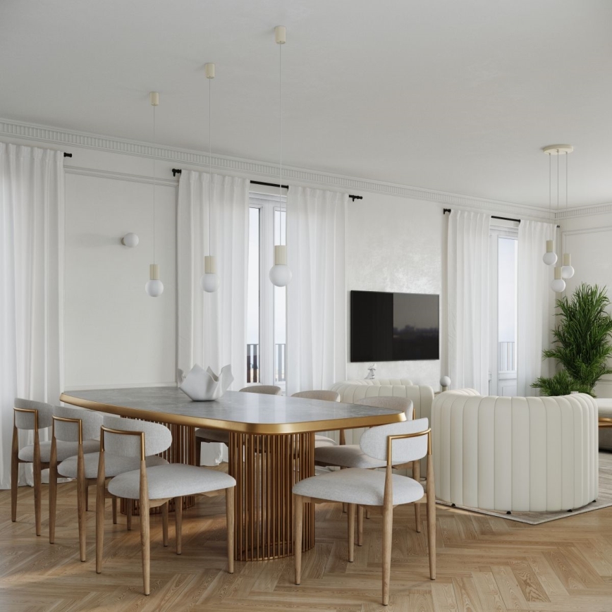 Stolná lampa HALO 1xG9/8W/230V pr. 12 cm krémová