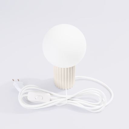 Stolná lampa HALO 1xG9/8W/230V pr. 12 cm krémová