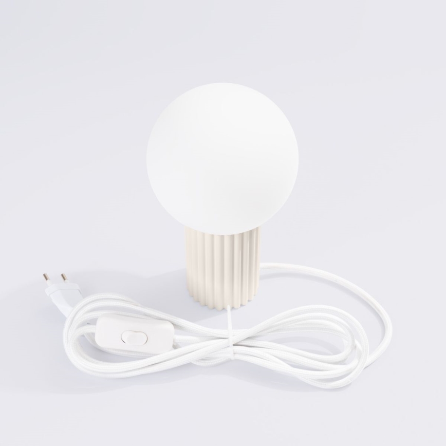 Stolná lampa HALO 1xG9/8W/230V pr. 12 cm krémová
