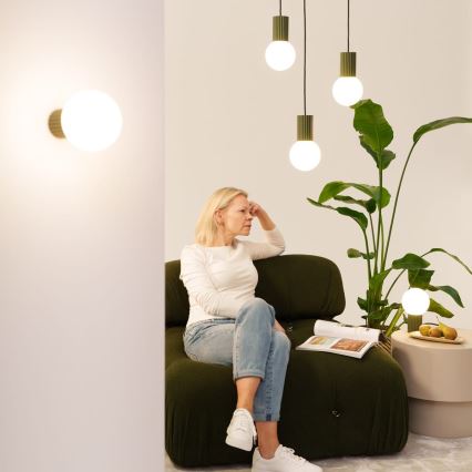 Kúpeľňové nástenné svietidlo HALO 1xG9/8W/230V pr. 12 cm IP44 zelená