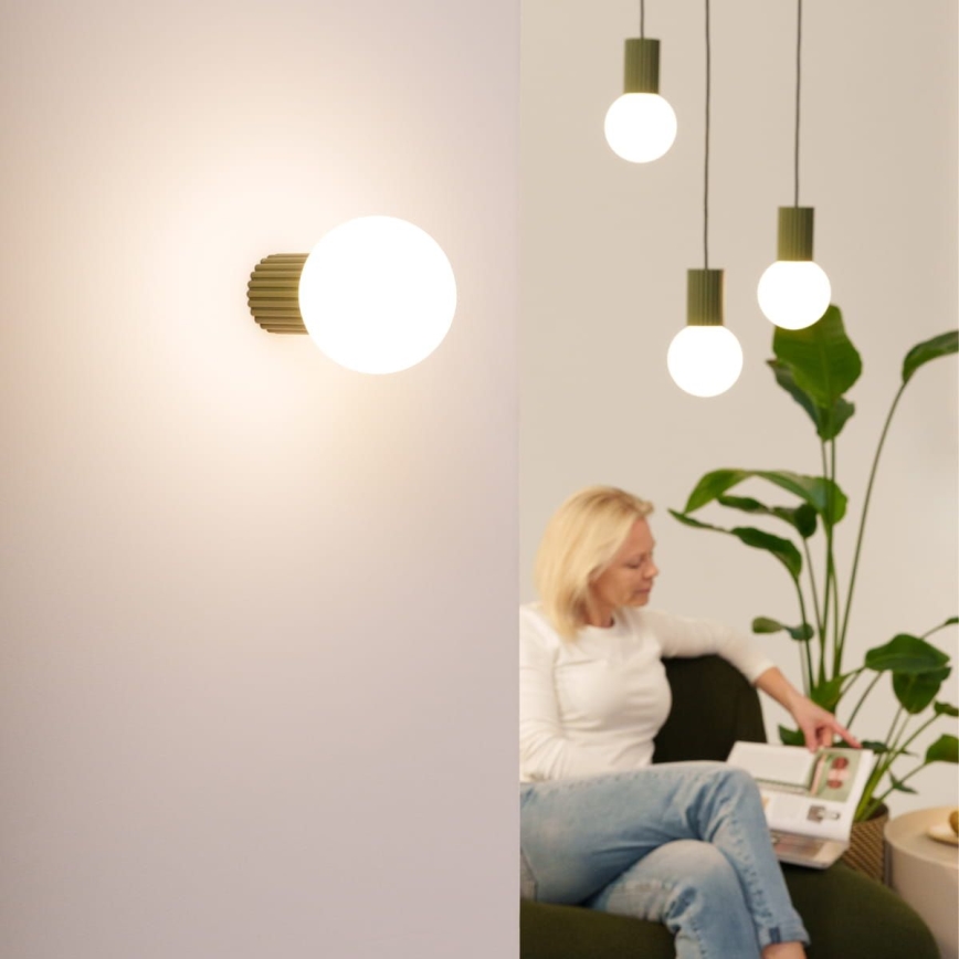 Kúpeľňové nástenné svietidlo HALO 1xG9/8W/230V pr. 12 cm IP44 zelená