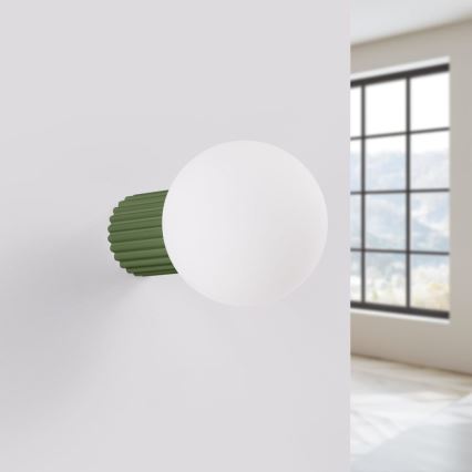 Kúpeľňové nástenné svietidlo HALO 1xG9/8W/230V pr. 12 cm IP44 zelená