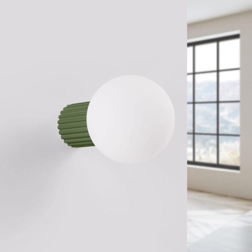 Kúpeľňové nástenné svietidlo HALO 1xG9/8W/230V pr. 12 cm IP44 zelená