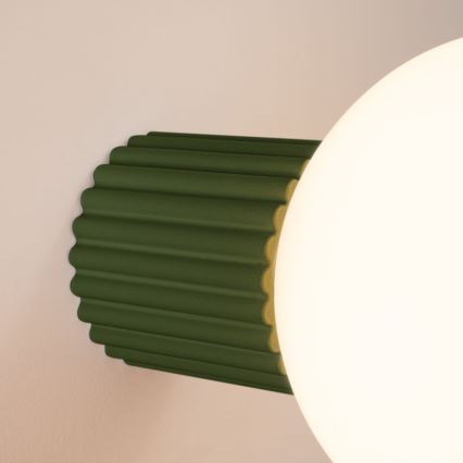 Kúpeľňové nástenné svietidlo HALO 1xG9/8W/230V pr. 12 cm IP44 zelená