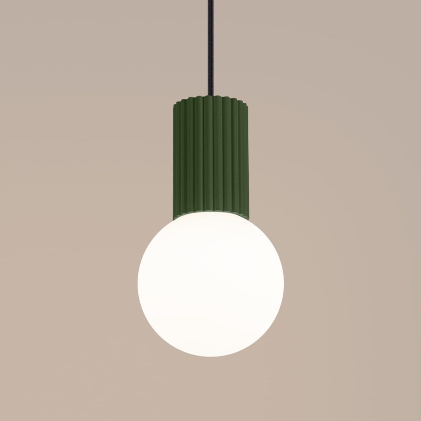 Luster na lanku HALO 1xG9/8W/230V pr. 12 cm zelená