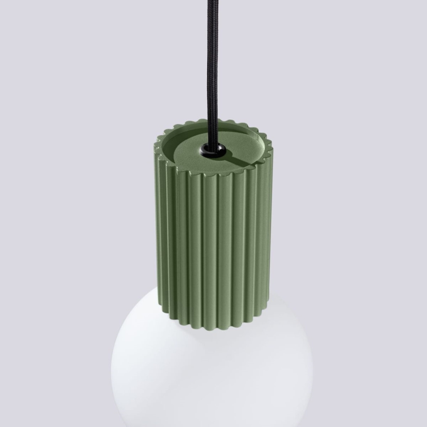 Luster na lanku HALO 1xG9/8W/230V pr. 12 cm zelená