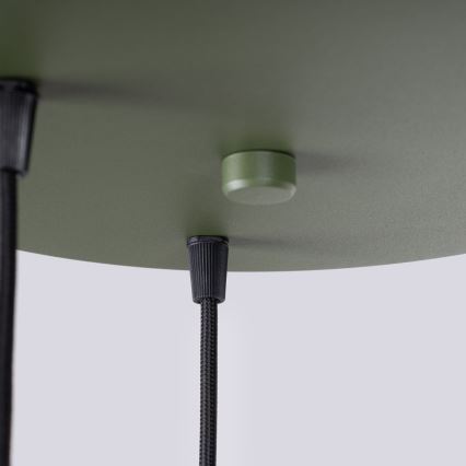Luster na lanku HALO 3xG9/8W/230V pr. 25 cm zelená