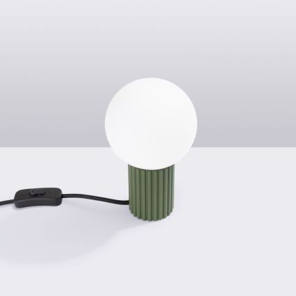 Stolná lampa HALO 1xG9/8W/230V pr. 12 cm zelená