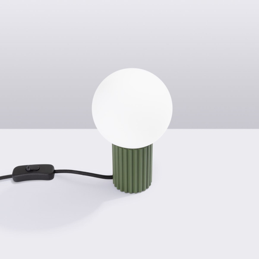 Stolná lampa HALO 1xG9/8W/230V pr. 12 cm zelená